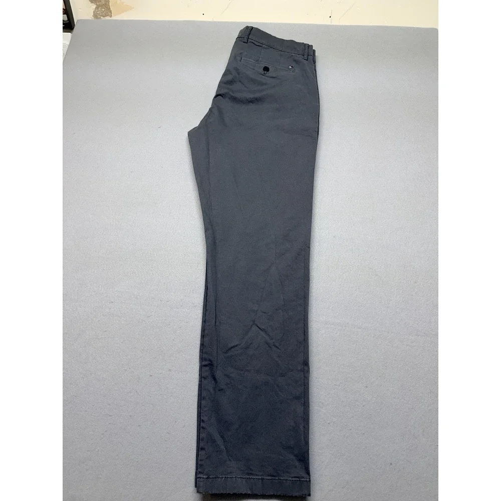 TOMMY HILFIGER Mens Gray Straight Business Trousers - Size 34X32